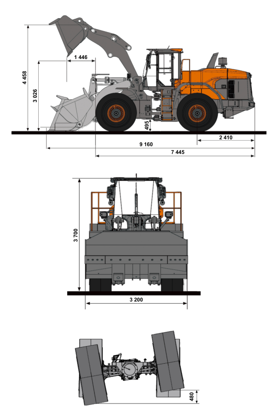 Схема Фронтальный погрузчик DEVELON (DOOSAN) DL420-2